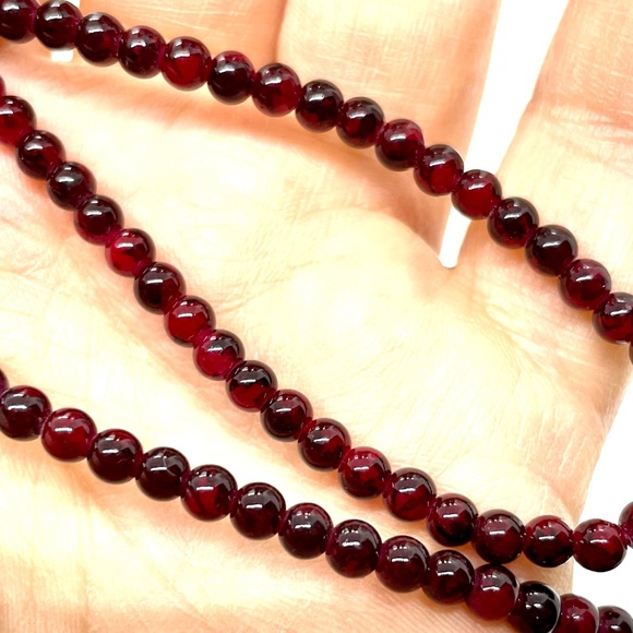 15” Garnet Necklace - Picture 2 of 4